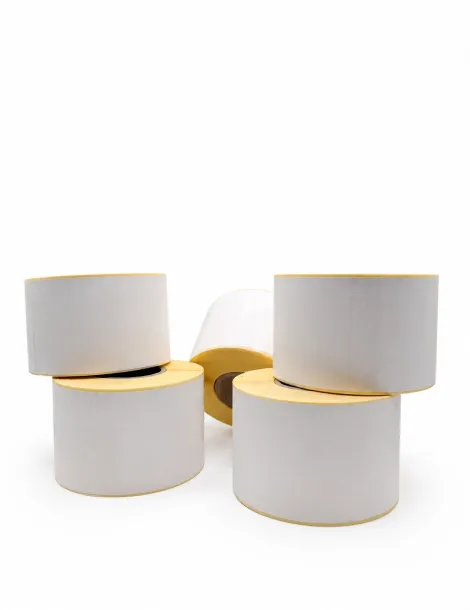 58mm × 96 m – étiquettes thermiques continues avec support – carton de 50 rouleaux
