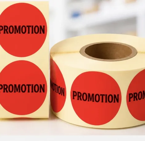 Etiquette Promotion Ø 39. 2000 étiquettes par rouleau