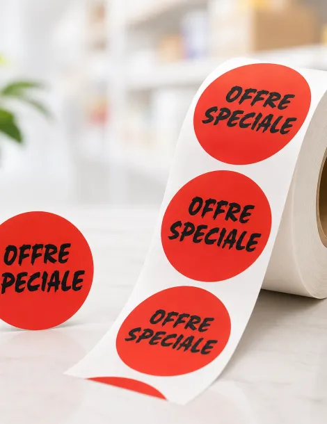 Etiquette Offre Speciale Ø 39. 2000 étiquettes par rouleau