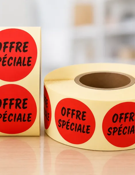 Etiquette Offre Speciale Ø 40. Les 1000