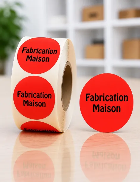Etiquette Fabrication Maison. 2000 étiquettes par rouleau