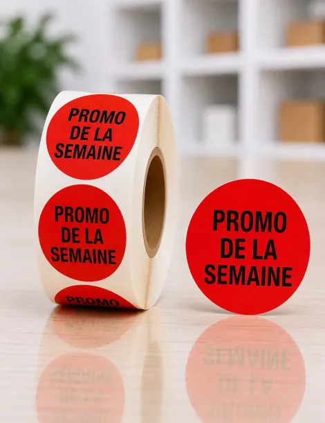 Etiquette Promo semaine Ø 40. Les 1000
