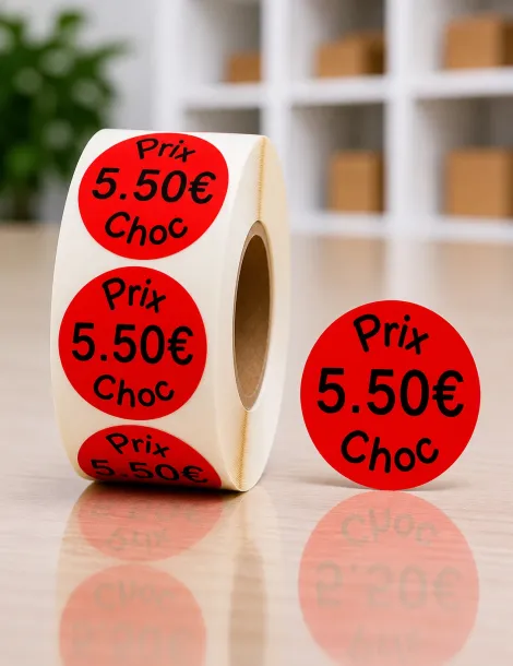Etiquette 5.50€ Ø 40. Les 1000