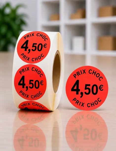 Etiquette 4,50€ Ø 40. Les 1000