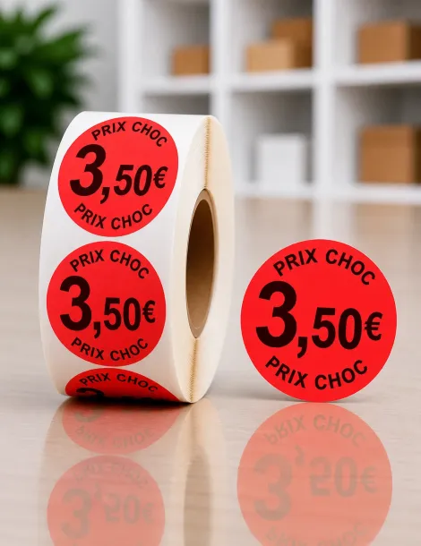 Etiquette 3,50€ Ø 40. Les 1000