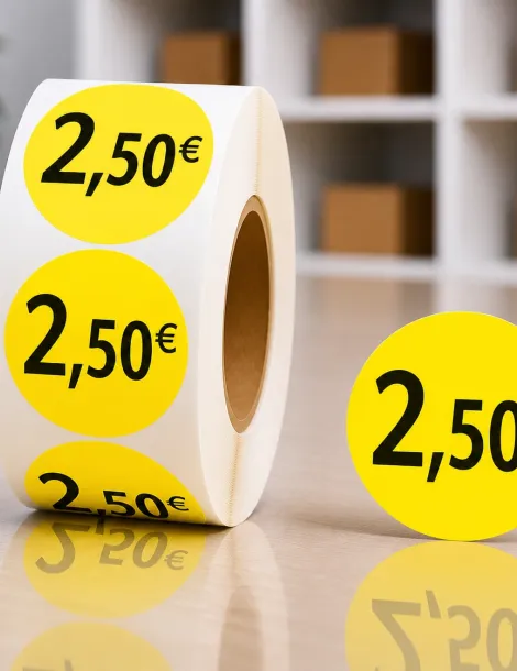 Etiquette 2.50€  Ø 36. Les 1000