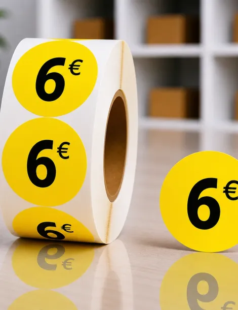 Etiquette 6€ Ø 36. Les 1000