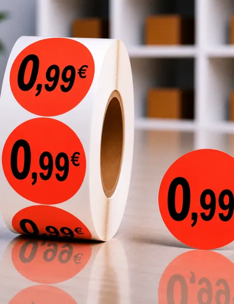 Etiquette 0,99€ Ø 40. Les 1000
