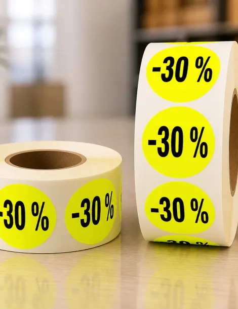 Etiquette -30%. Ø 40. Les 1000