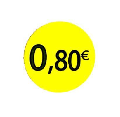 Etiquette 0.80€ Ø 36. Les 1000