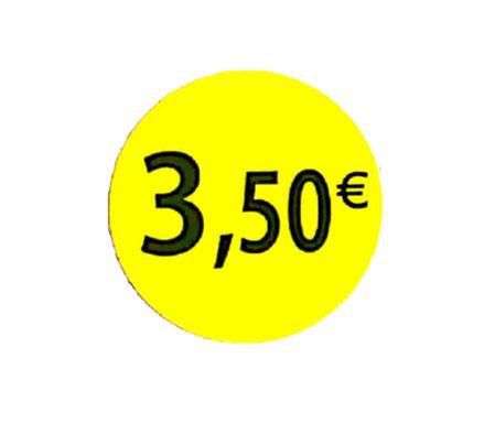 Etiquette 3.50€ Ø 36. Les 1000