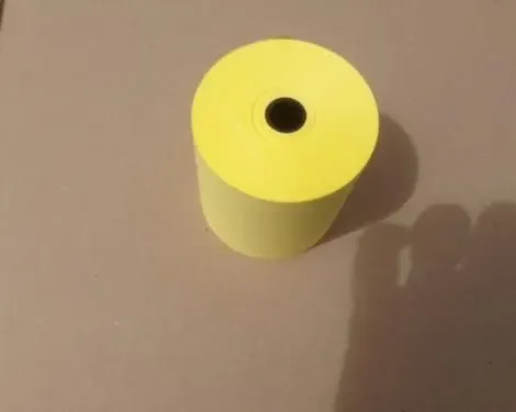 80x70x12 thermique jaune. Les 50; Sans bisphénol A
