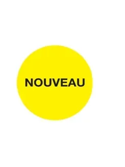Etiquette Nouveau Ø 39. 2000 étiquettes par rouleau